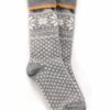 Noorse sokken van lamswol in grijs