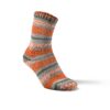 Scheerwollen sokken in oranje