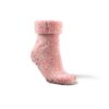 Roze anti-slip sokken van scheerwol